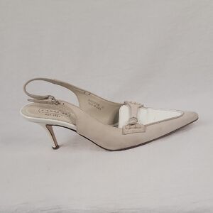 Coach Adrian Italian Leather Pointed Toe Pumps - Classic Heritage 8B